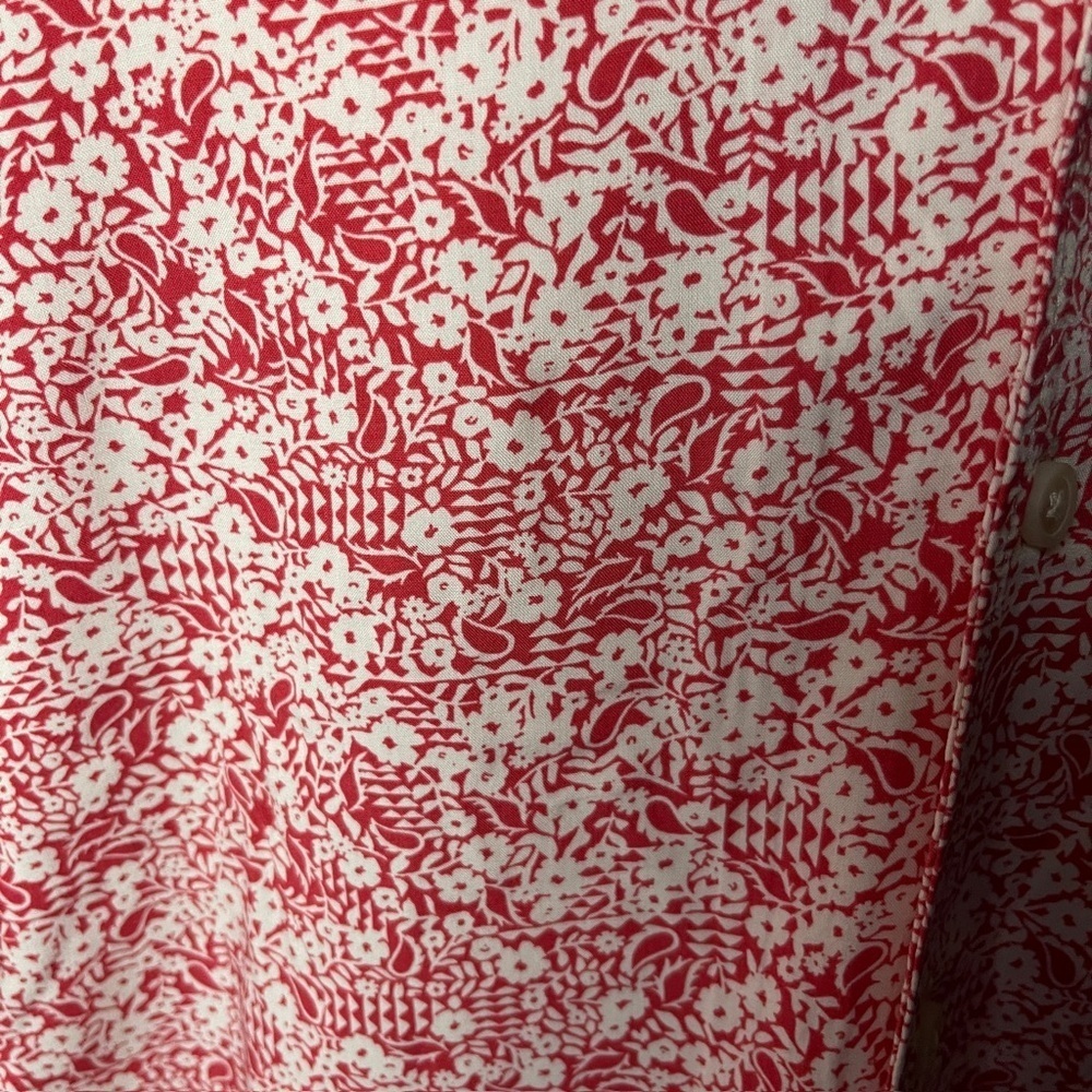 Goodfellow & Co Pink Floral Button Down Shirt - Picture 2 of 5